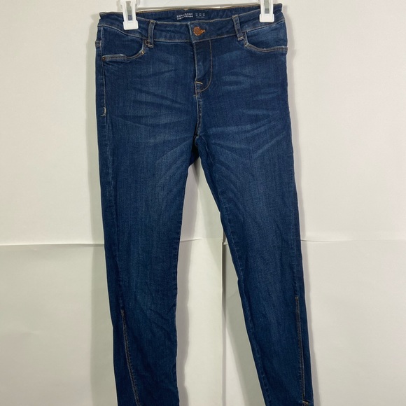 Zara Women’s Jeans Z1975 Basic Denim Capri 4 - Picture 2 of 7